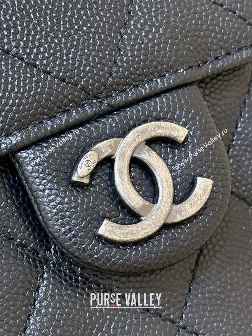 Chanel 25 Mini Handbag in Grained Calfskin AS5631 Black/Silver 2026 Top Quality (SHUNY-26031807)