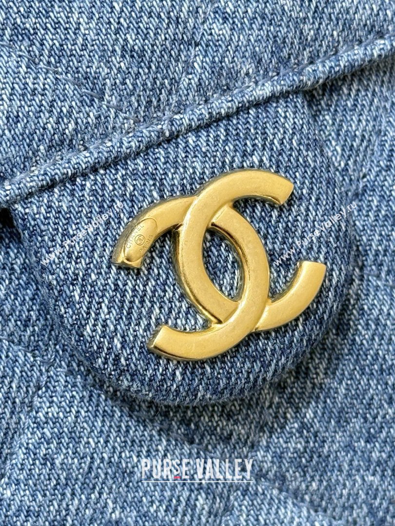 Chanel 25 Mini Handbag in Blue Washed Denim AS5631 2026 Top Quality (SHUNY-26031806)