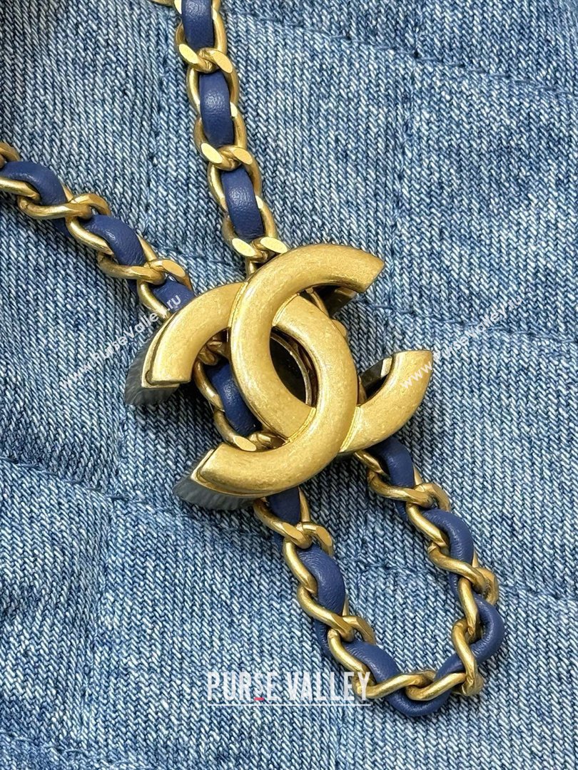 Chanel 25 Mini Handbag in Blue Washed Denim AS5631 2026 Top Quality (SHUNY-26031806)