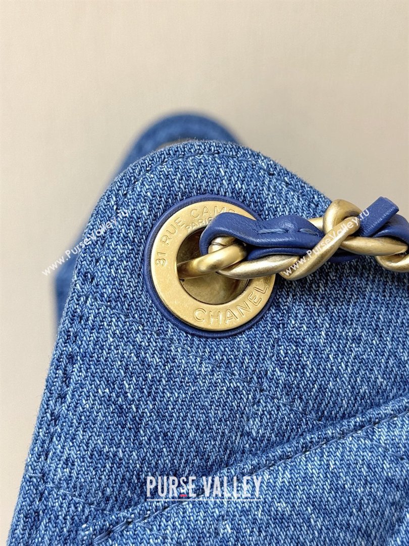 Chanel 25 Mini Handbag in Blue Washed Denim AS5631 2026 Top Quality (SHUNY-26031806)