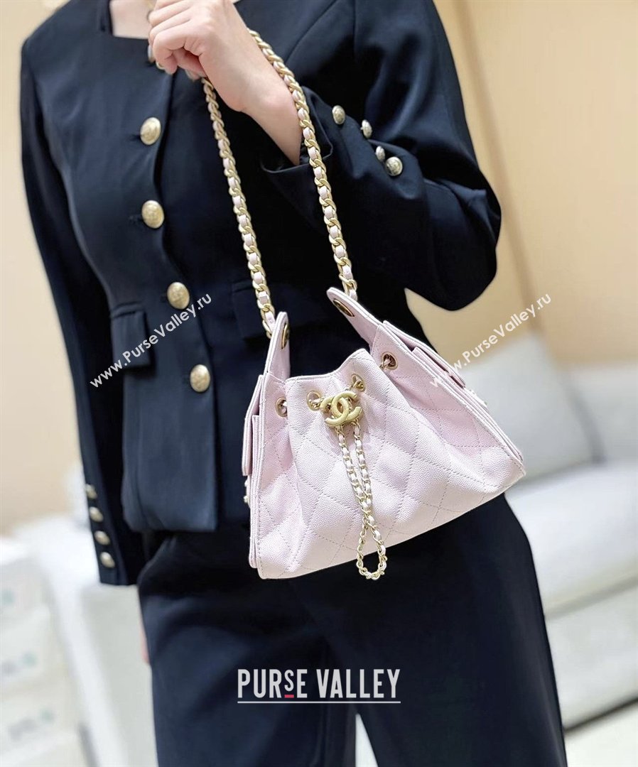 Chanel 25 Mini Handbag in Grained Calfskin AS5631 Pink/Gold 2026 Top Quality (SHUNY-26031810)