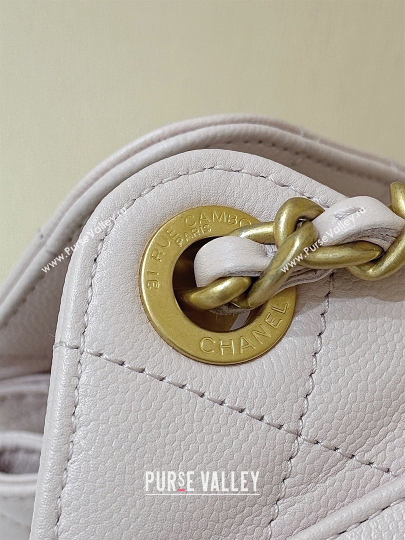 Chanel 25 Mini Handbag in Grained Calfskin AS5631 Pink/Gold 2026 Top Quality (SHUNY-26031810)