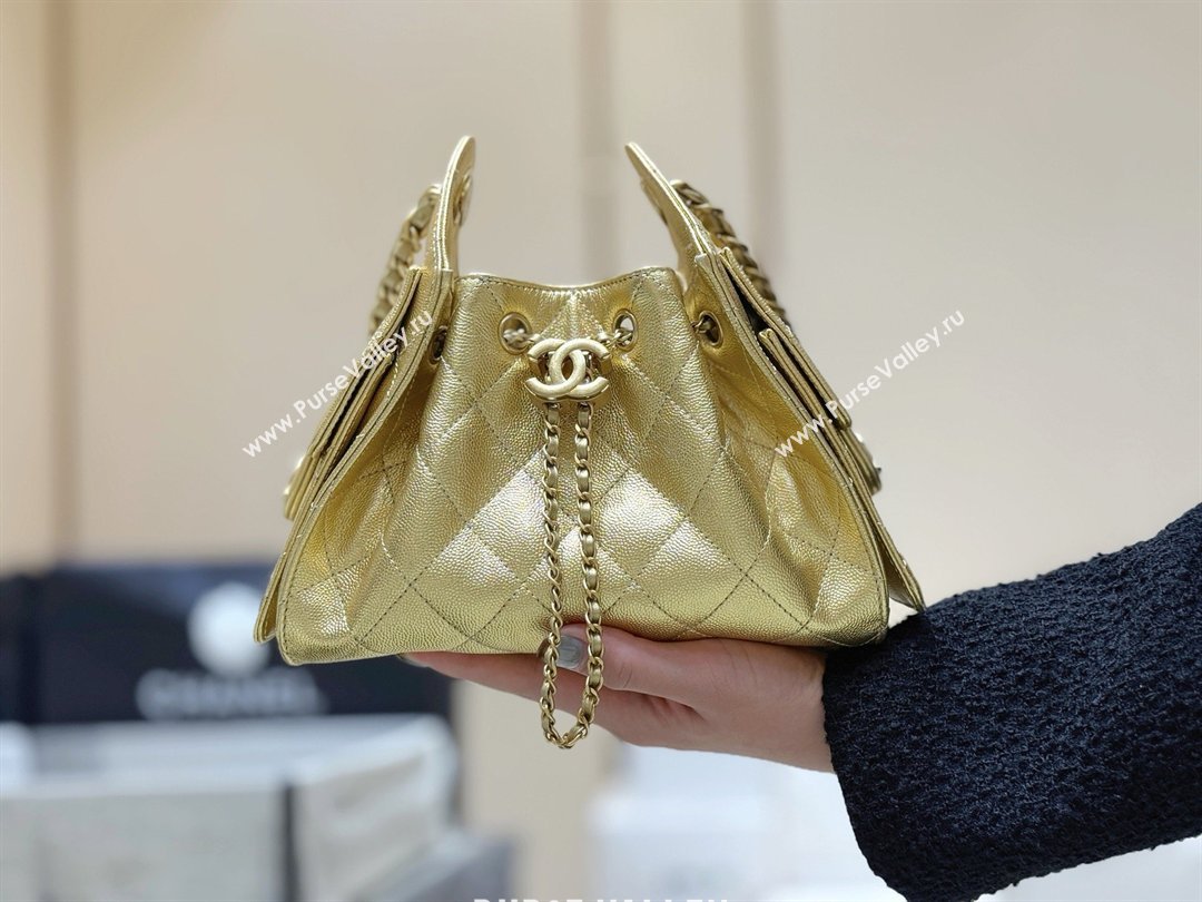 Chanel 25 Mini Handbag in Grained Calfskin AS5631 Gold 2026 Top Quality (SHUNY-26031813)