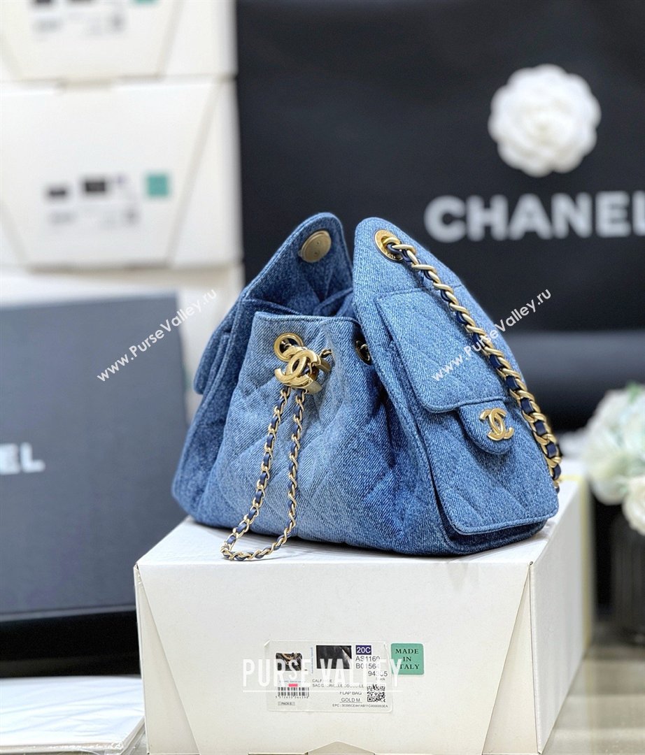 Chanel 25 Mini Handbag in Blue Washed Denim AS5631 2026 Top Quality (SHUNY-26031806)