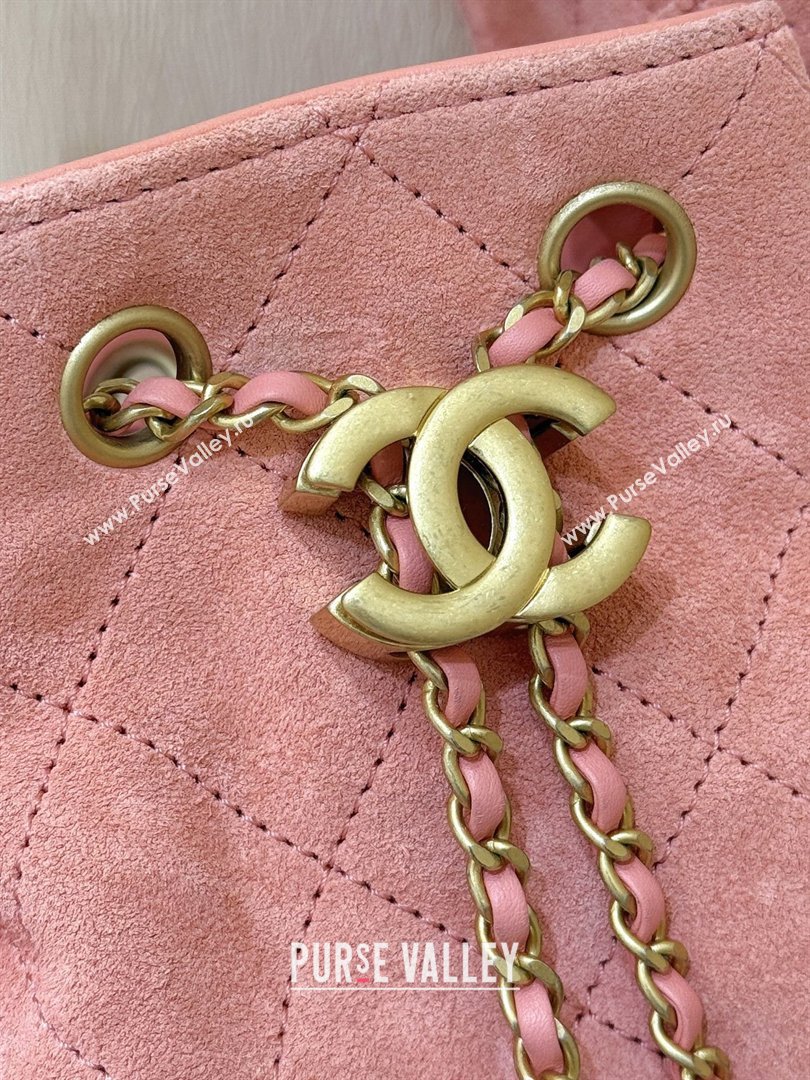 Chanel 25 Mini Handbag in Suede Calfskin AS5631 Pink 2026 Top Quality (SHUNY-26032305)