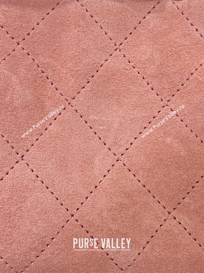 Chanel 25 Mini Handbag in Suede Calfskin AS5631 Pink 2026 Top Quality (SHUNY-26032305)
