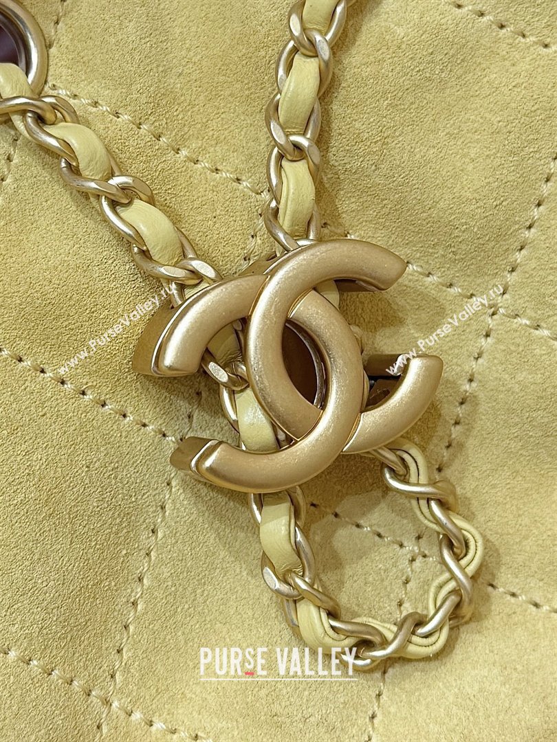Chanel 25 Mini Handbag in Suede Calfskin AS5631 Yellow 2026 Top Quality (SHUNY-26032306)