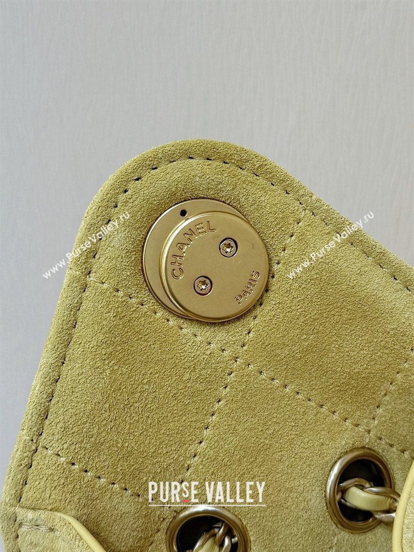 Chanel 25 Mini Handbag in Suede Calfskin AS5631 Yellow 2026 Top Quality (SHUNY-26032306)