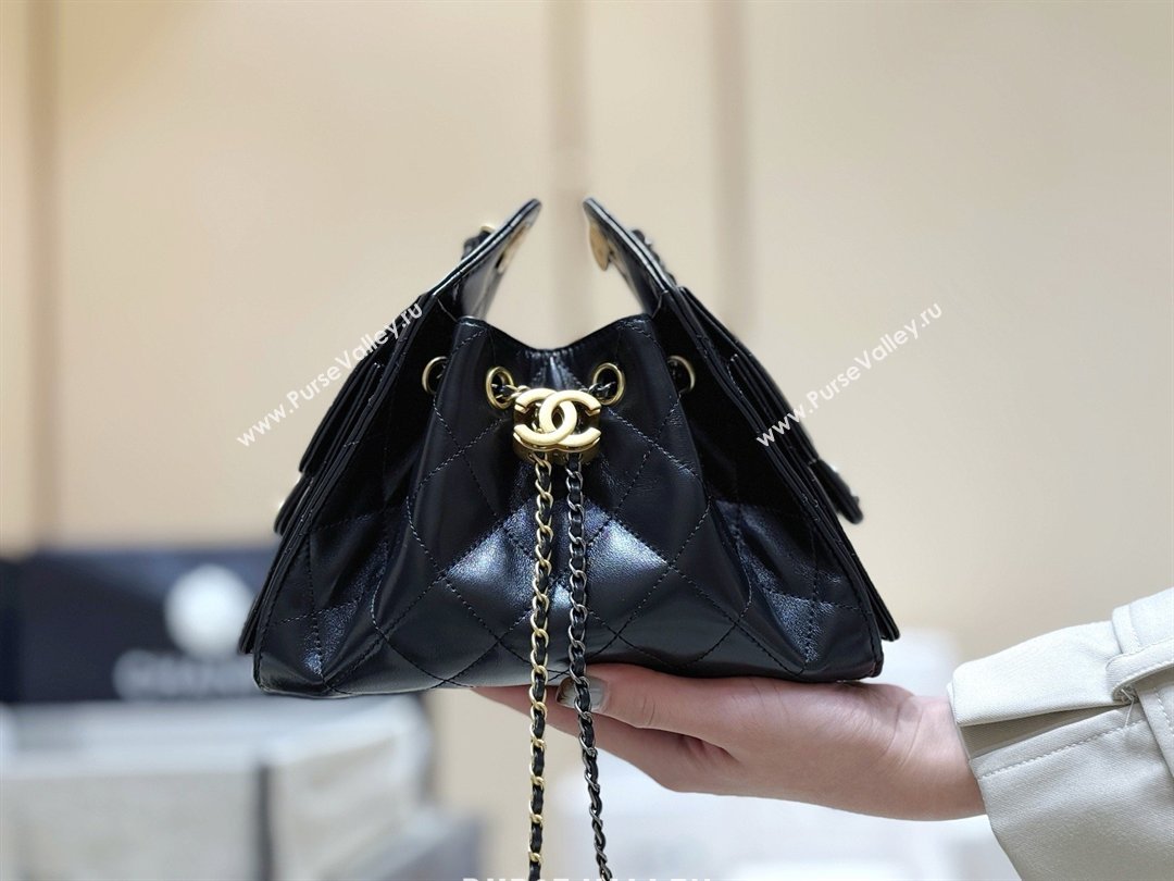 Chanel 25 Mini Handbag in Shiny Calfskin AS5631 Black 2026 Top Quality (SHUNY-26032401)