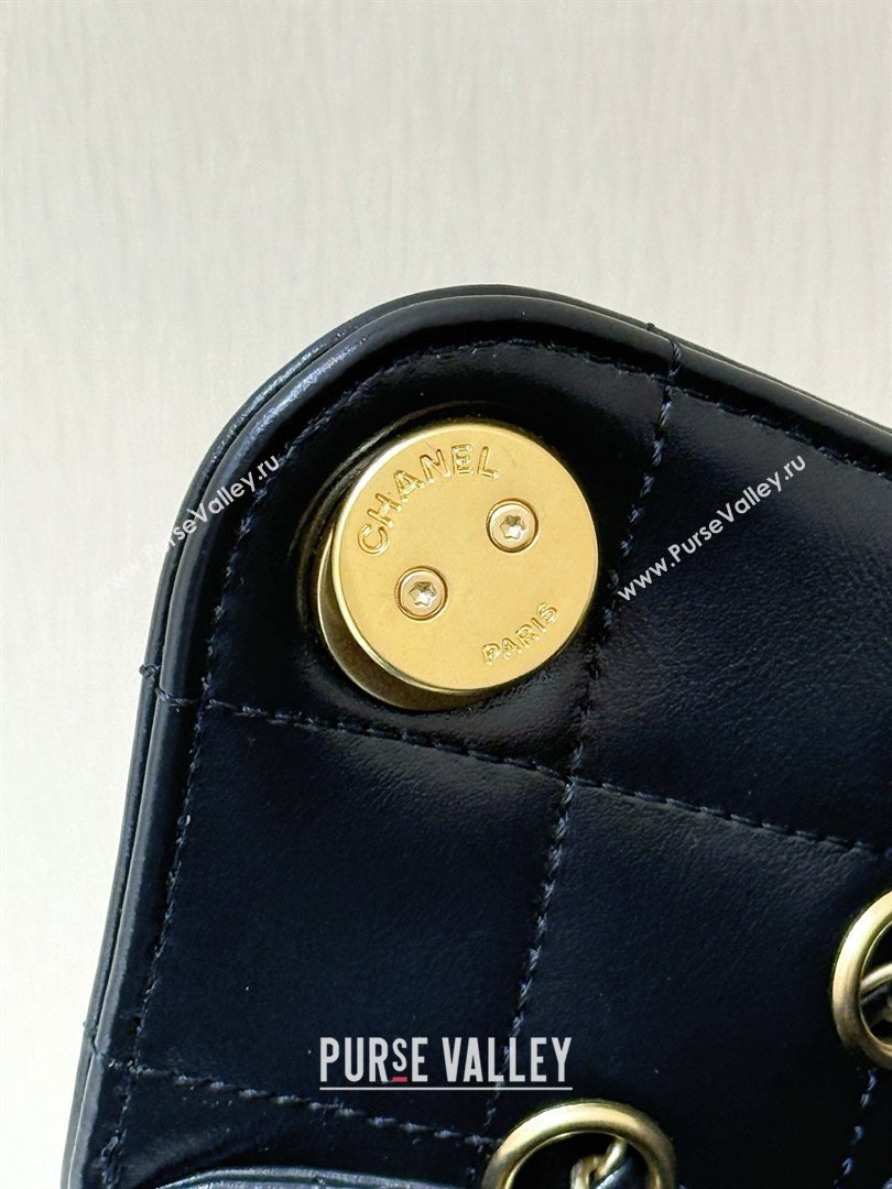 Chanel 25 Mini Handbag in Shiny Calfskin AS5631 Black 2026 Top Quality (SHUNY-26032401)