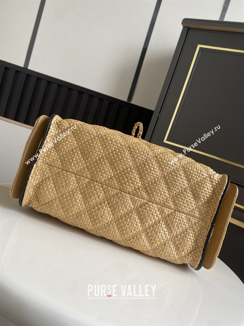 Chanel 25 Small Hobo Handbag in Beige Braided Raffia AS5293 2026 (GANEN-26031902)