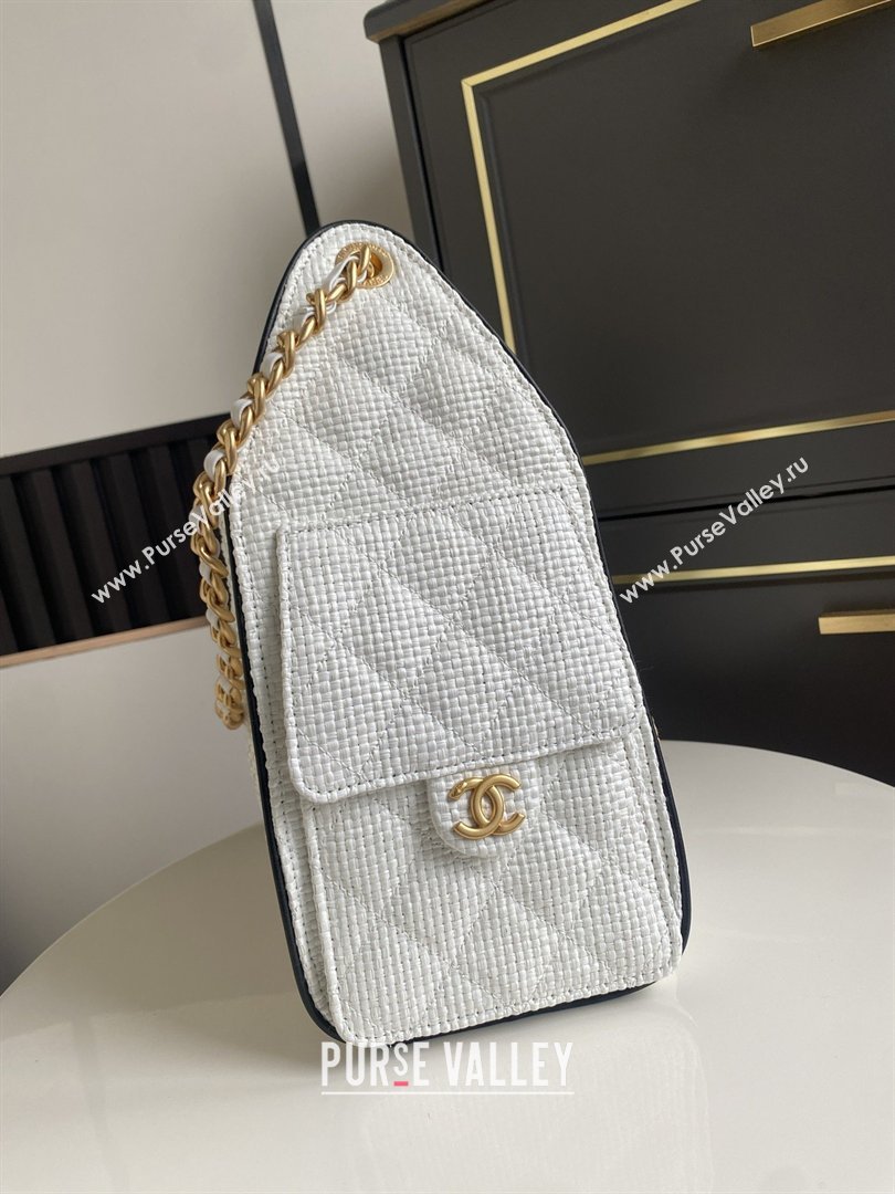 Chanel 25 Small Hobo Handbag in White Braided Raffia AS5293 2026 (GANEN-26031901)