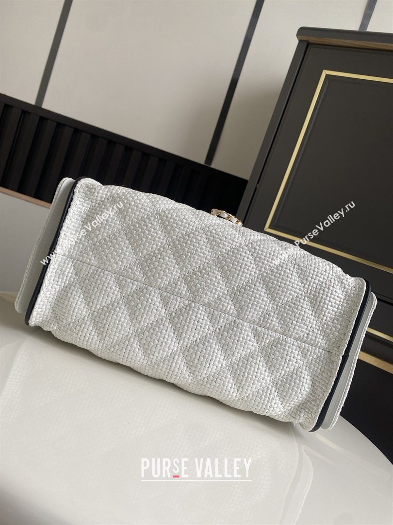 Chanel 25 Small Hobo Handbag in White Braided Raffia AS5293 2026 (GANEN-26031901)