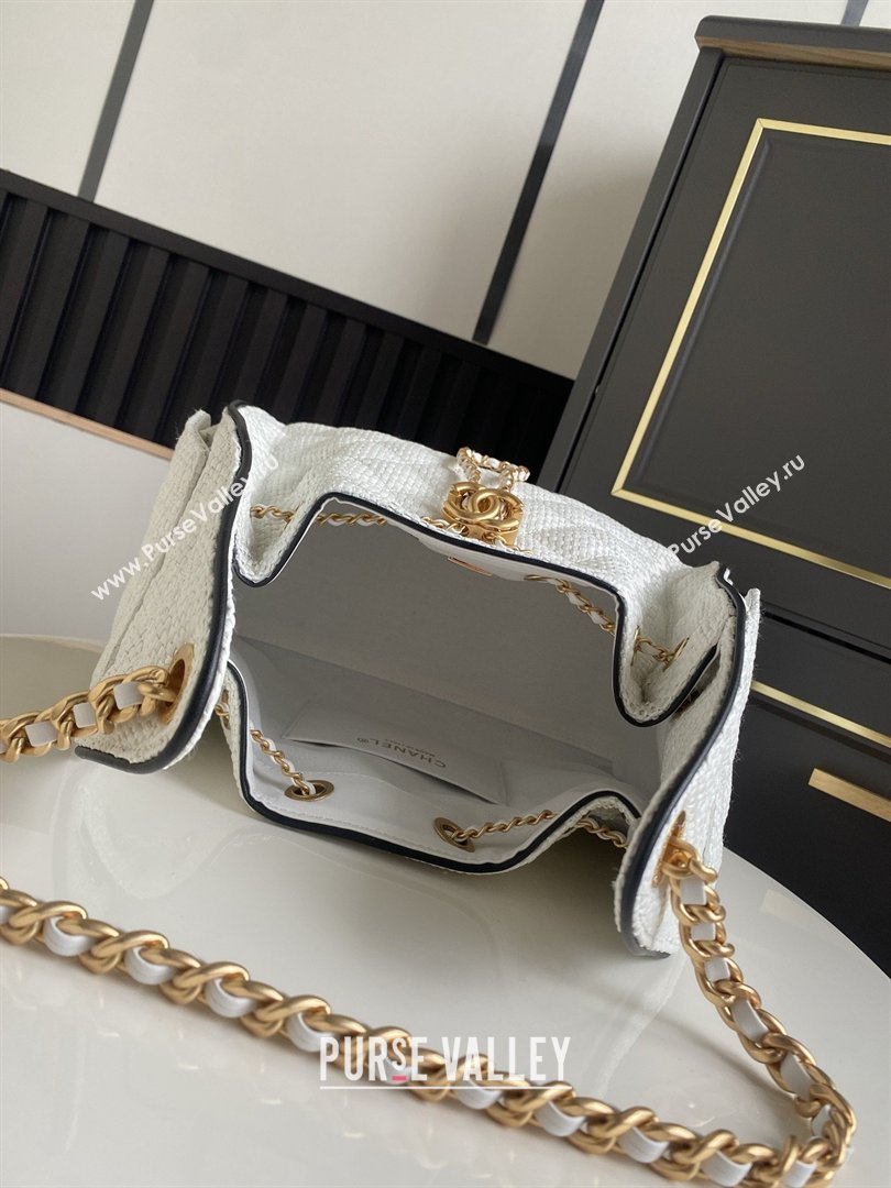 Chanel 25 Small Hobo Handbag in White Braided Raffia AS5293 2026 (GANEN-26031901)