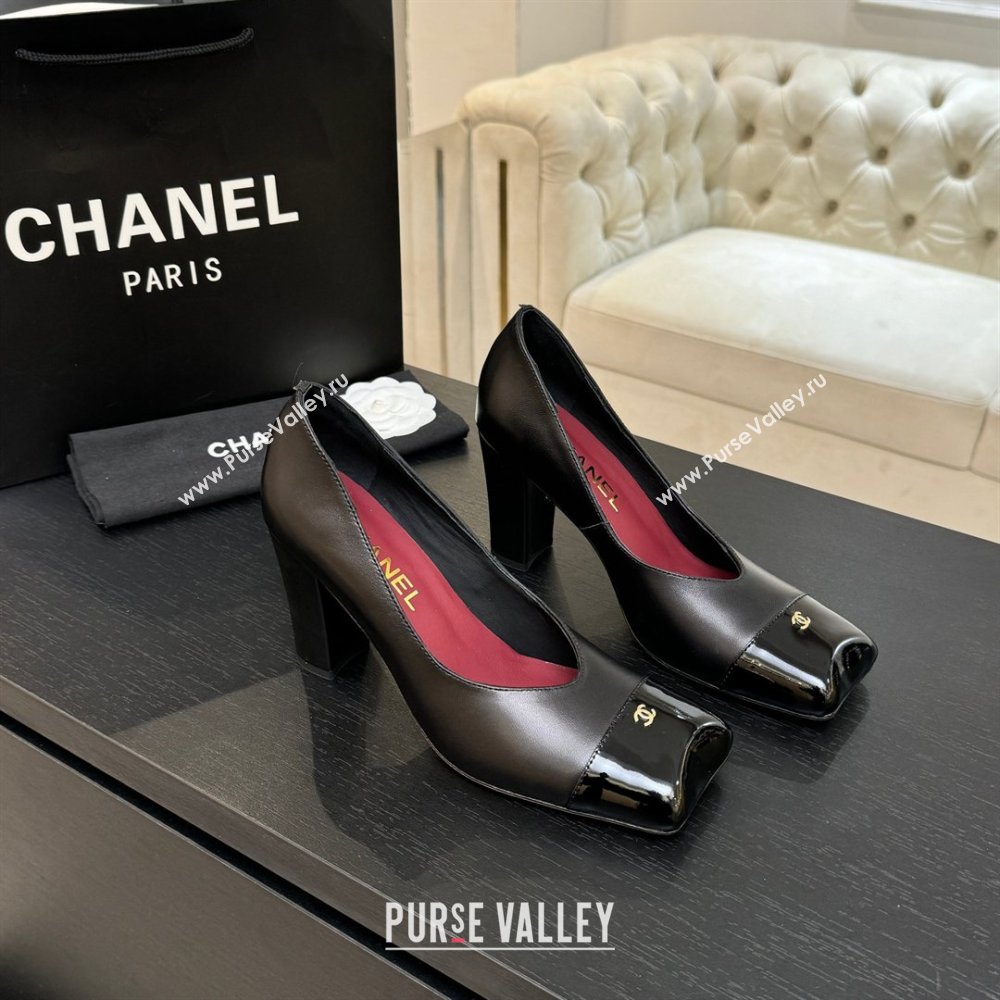 Chanel Pumps in Lambskin Patent Calfskin 9cm Heel G47203 Black Spring Summer 2026 (MD-26031909)