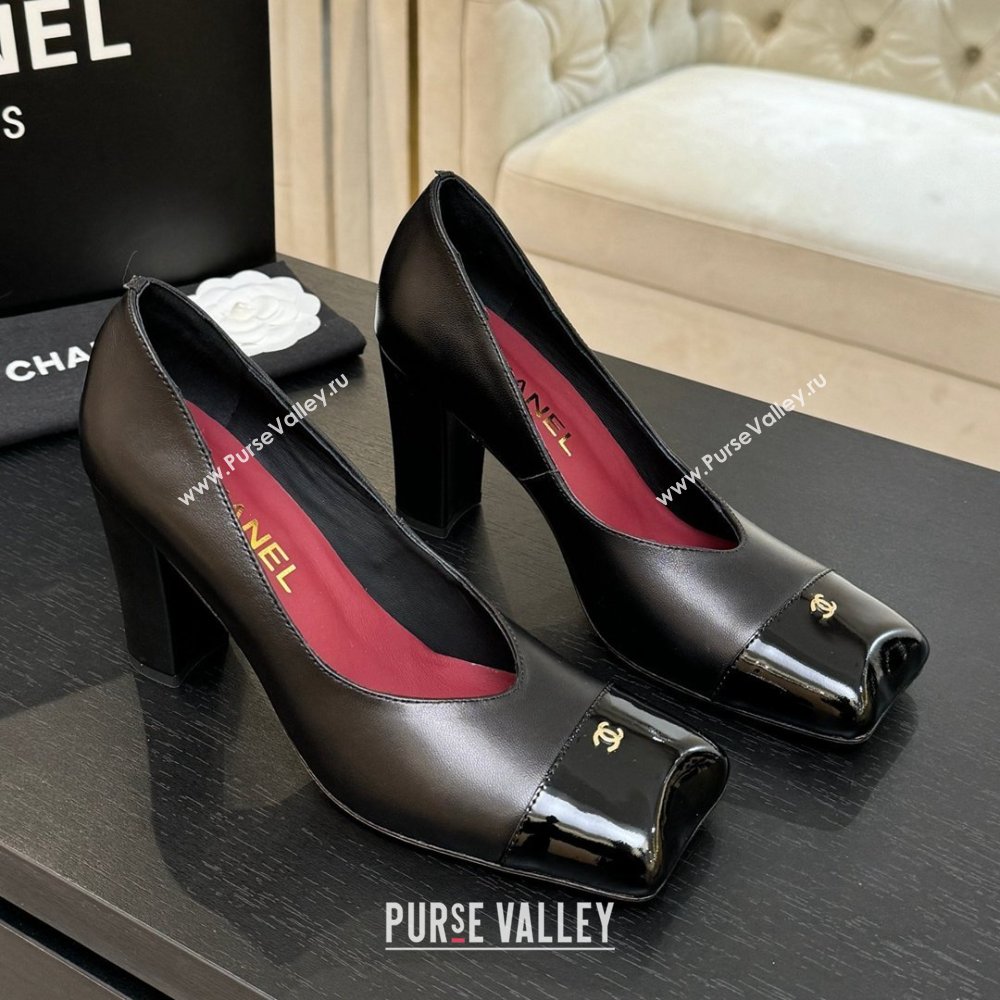 Chanel Pumps in Lambskin Patent Calfskin 9cm Heel G47203 Black Spring Summer 2026 (MD-26031909)