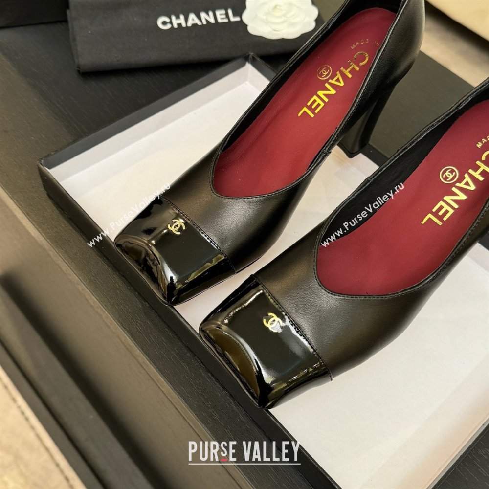 Chanel Pumps in Lambskin Patent Calfskin 9cm Heel G47203 Black Spring Summer 2026 (MD-26031909)