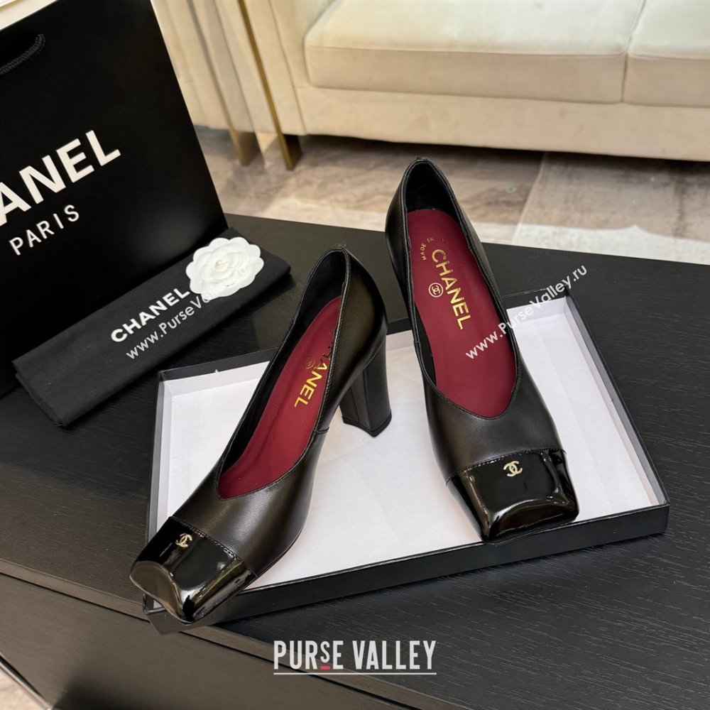 Chanel Pumps in Lambskin Patent Calfskin 9cm Heel G47203 Black Spring Summer 2026 (MD-26031909)
