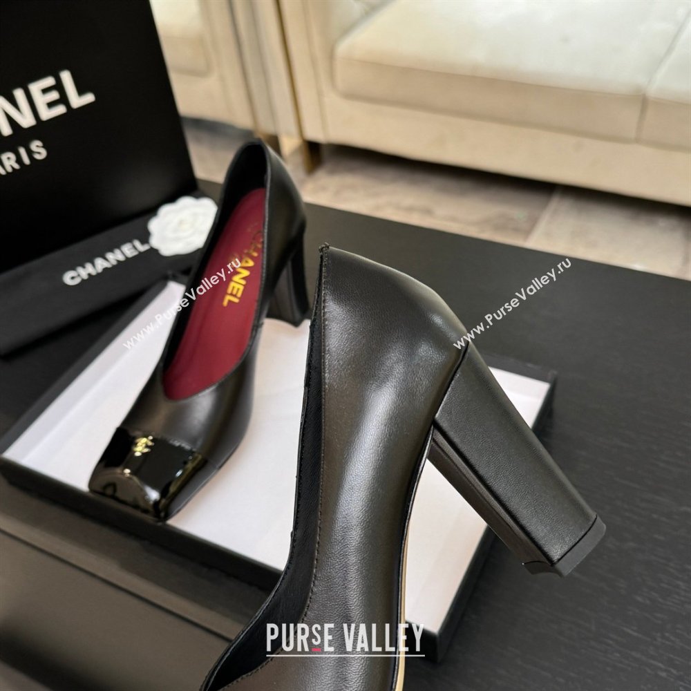 Chanel Pumps in Lambskin Patent Calfskin 9cm Heel G47203 Black Spring Summer 2026 (MD-26031909)