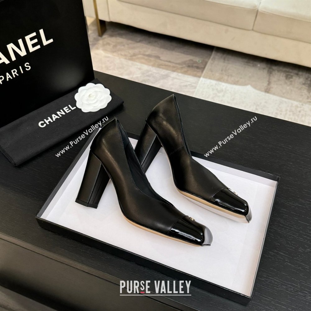 Chanel Pumps in Lambskin Patent Calfskin 9cm Heel G47203 Black Spring Summer 2026 (MD-26031909)