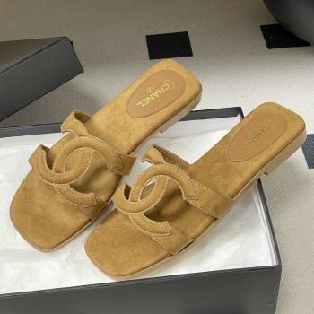 Chanel Suede Mules Sandals G47250 Brown 2026 (MD-26032614)