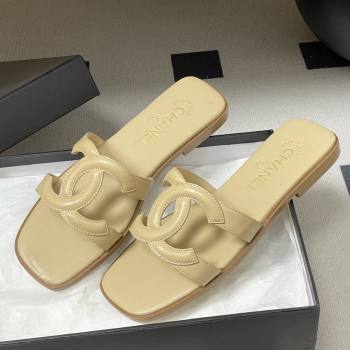Chanel Lambskin Mules Sandals G47250 Beige 2026 (MD-26032619)