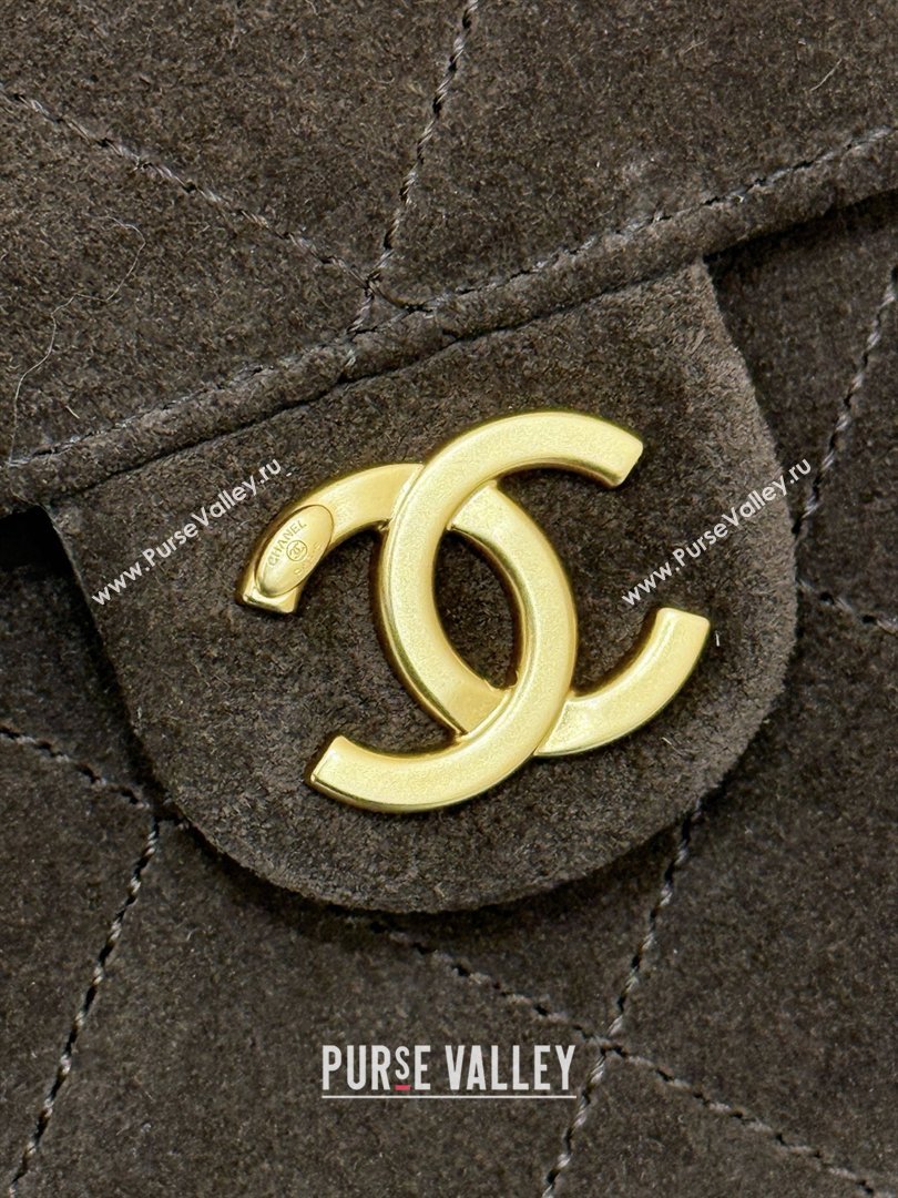 Chanel 25 Mini Handbag in Suede Calfskin AS5631 Dark Brown 2026 Top Quality (SHUNY-26032301)