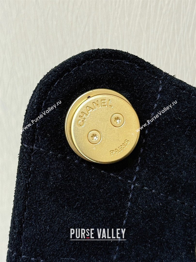 Chanel 25 Mini Handbag in Suede Calfskin AS5631 Black 2026 Top Quality (SHUNY-26032302)