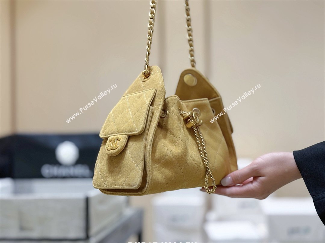 Chanel 25 Mini Handbag in Suede Calfskin AS5631 Light Brown 2026 Top Quality (SHUNY-26032304)