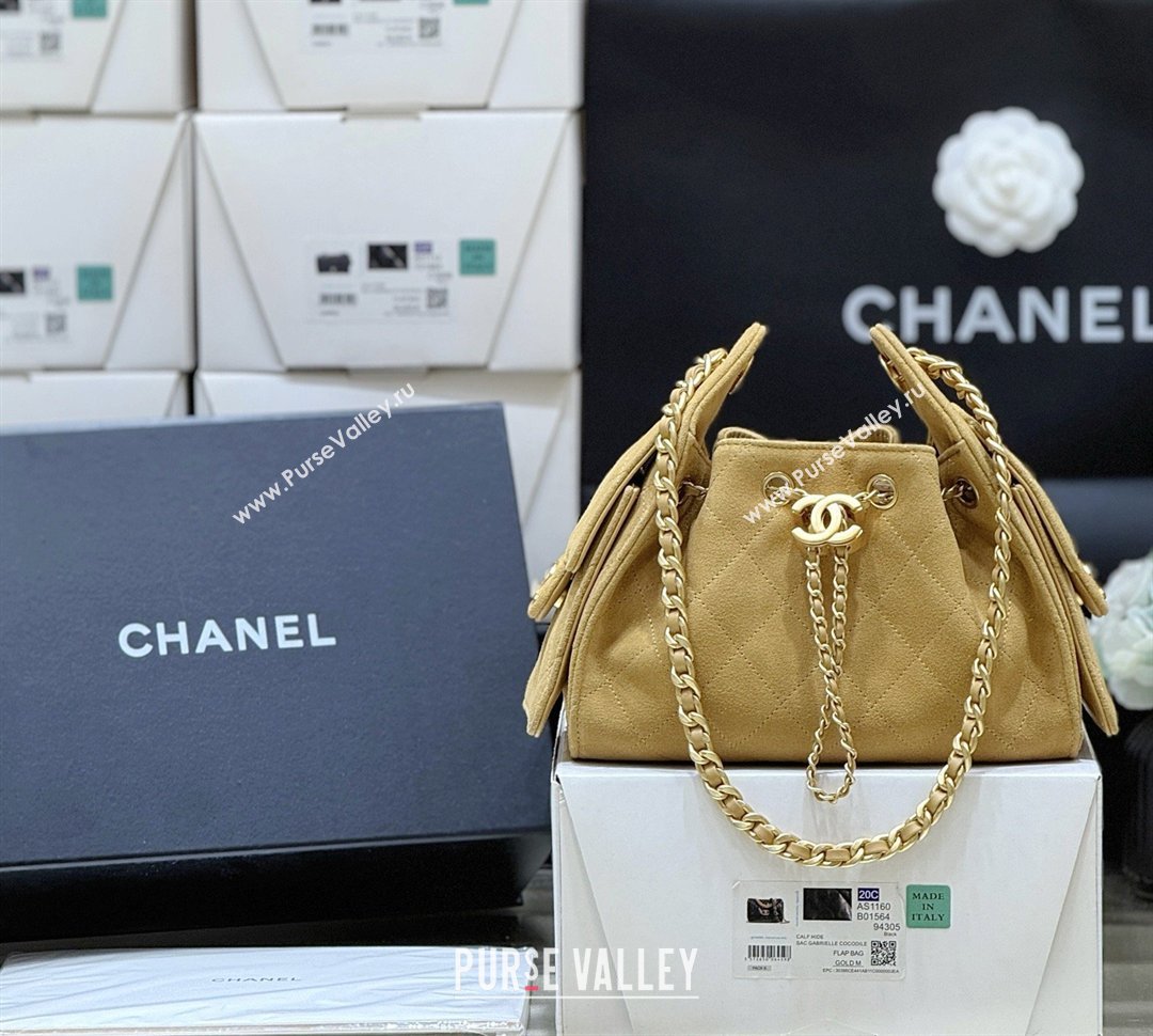 Chanel 25 Mini Handbag in Suede Calfskin AS5631 Light Brown 2026 Top Quality (SHUNY-26032304)