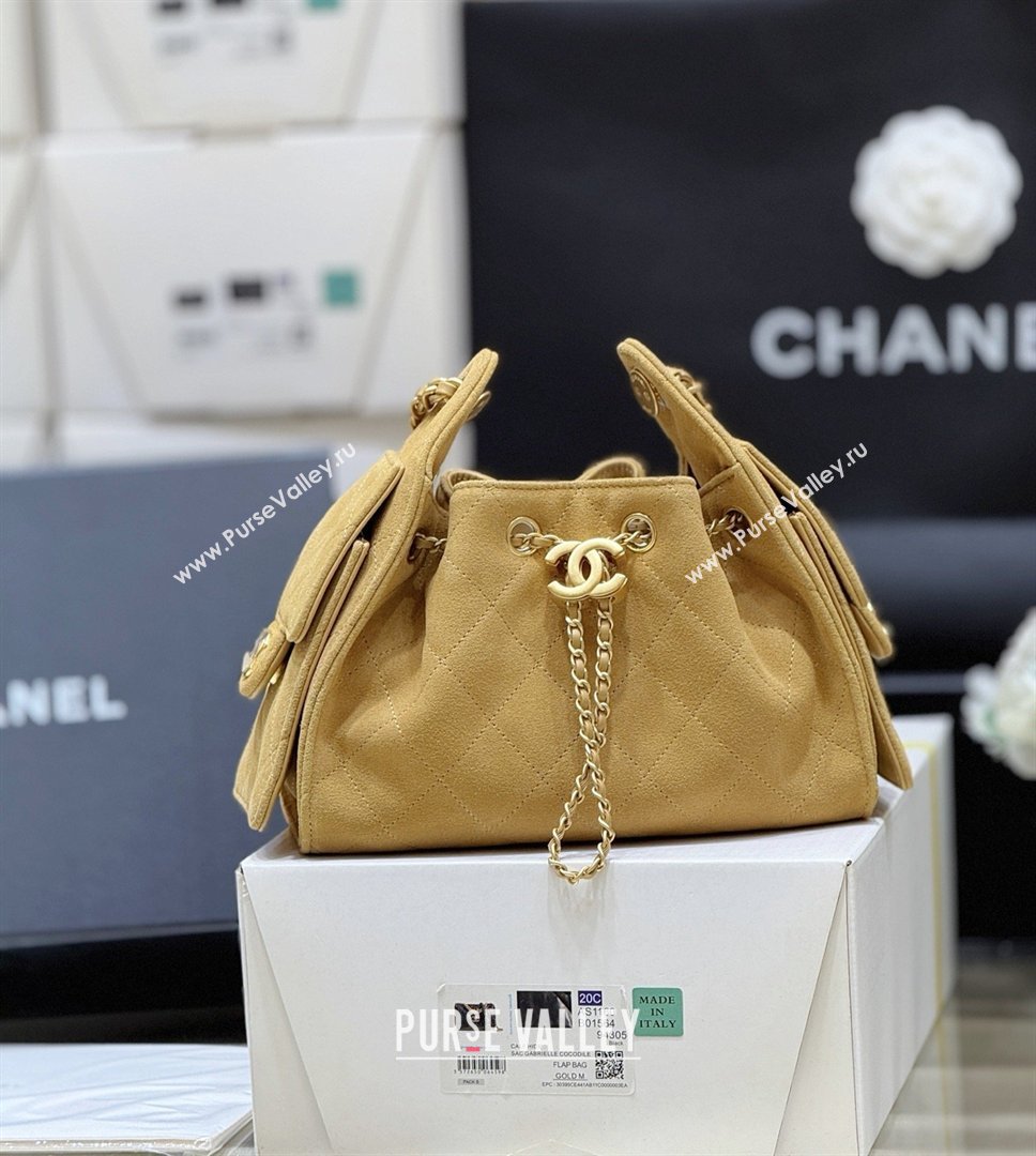 Chanel 25 Mini Handbag in Suede Calfskin AS5631 Light Brown 2026 Top Quality (SHUNY-26032304)