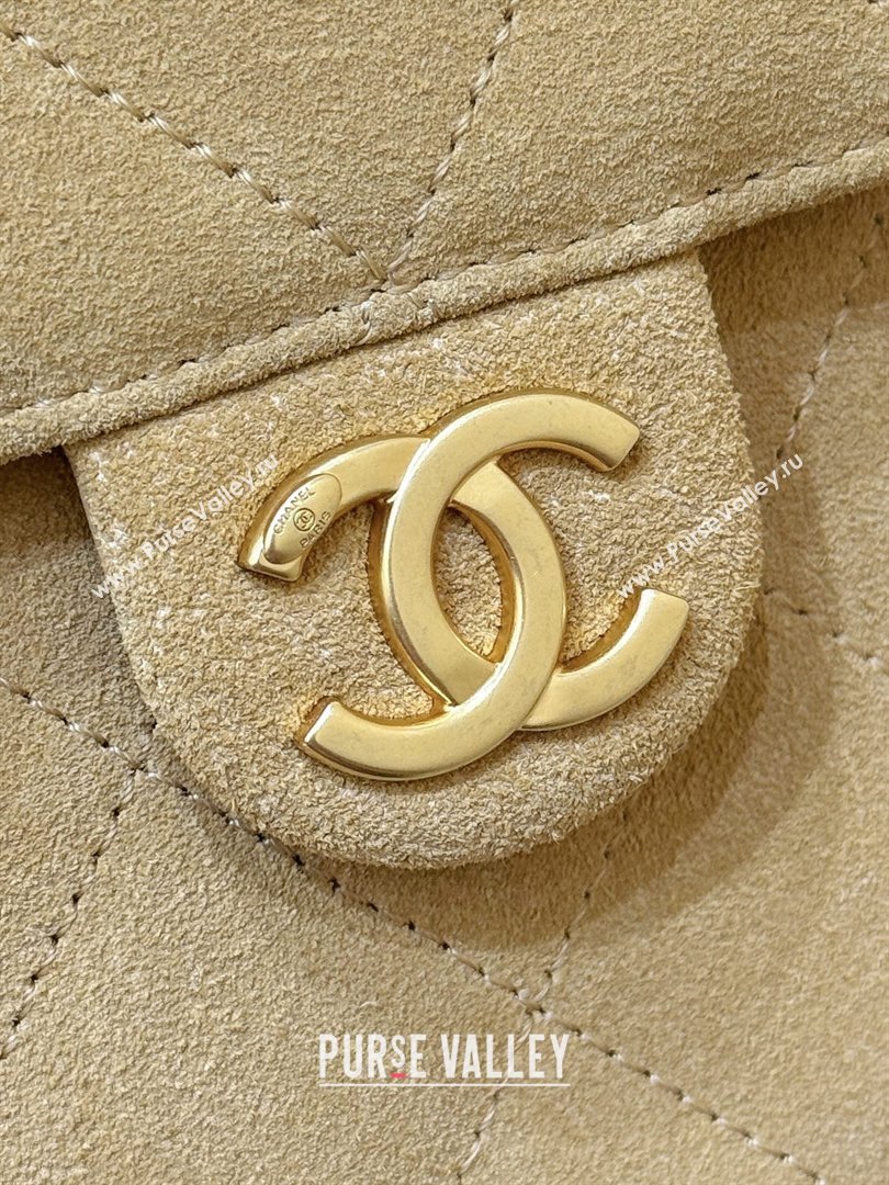 Chanel 25 Mini Handbag in Suede Calfskin AS5631 Light Brown 2026 Top Quality (SHUNY-26032304)
