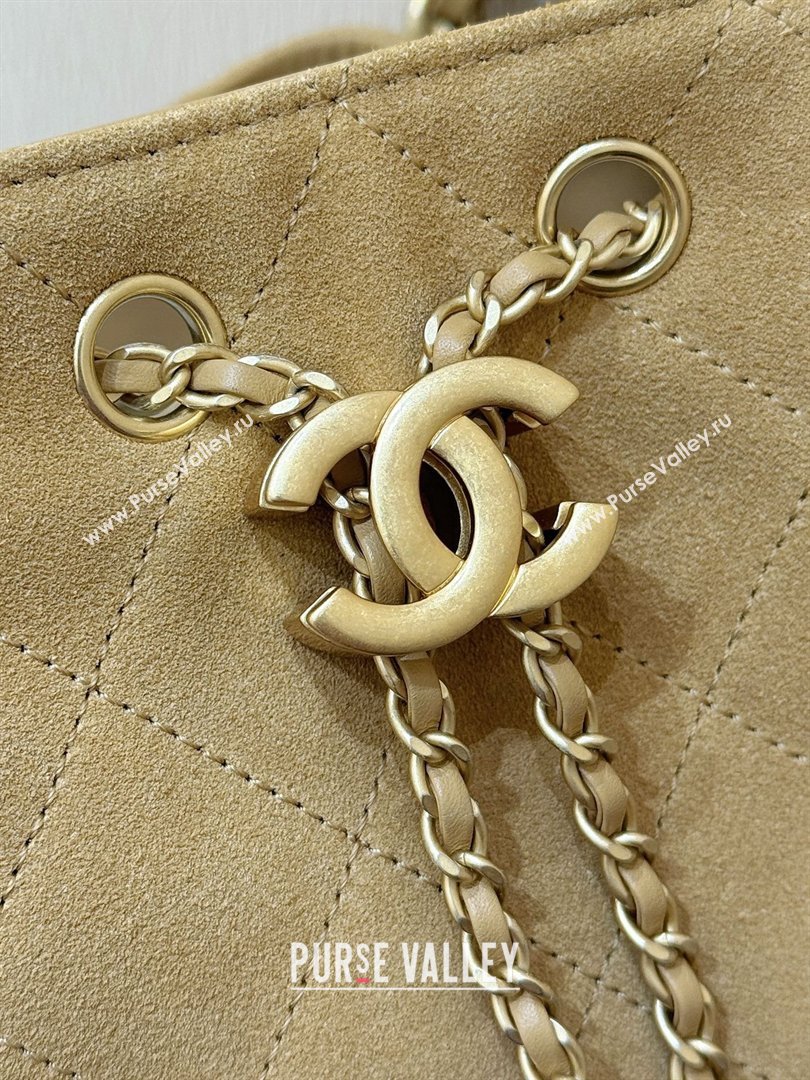 Chanel 25 Mini Handbag in Suede Calfskin AS5631 Light Brown 2026 Top Quality (SHUNY-26032304)