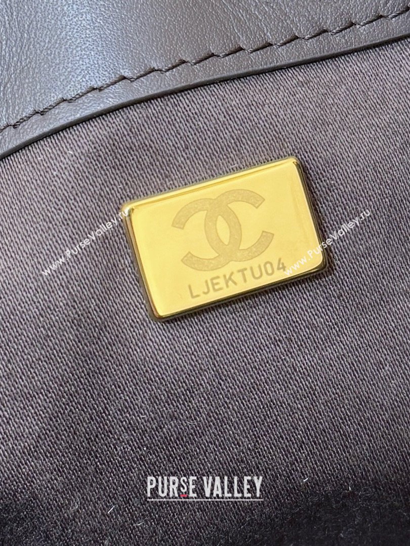 Chanel 25 Mini Handbag in Suede Calfskin AS5631 Dark Brown 2026 Top Quality (SHUNY-26032301)