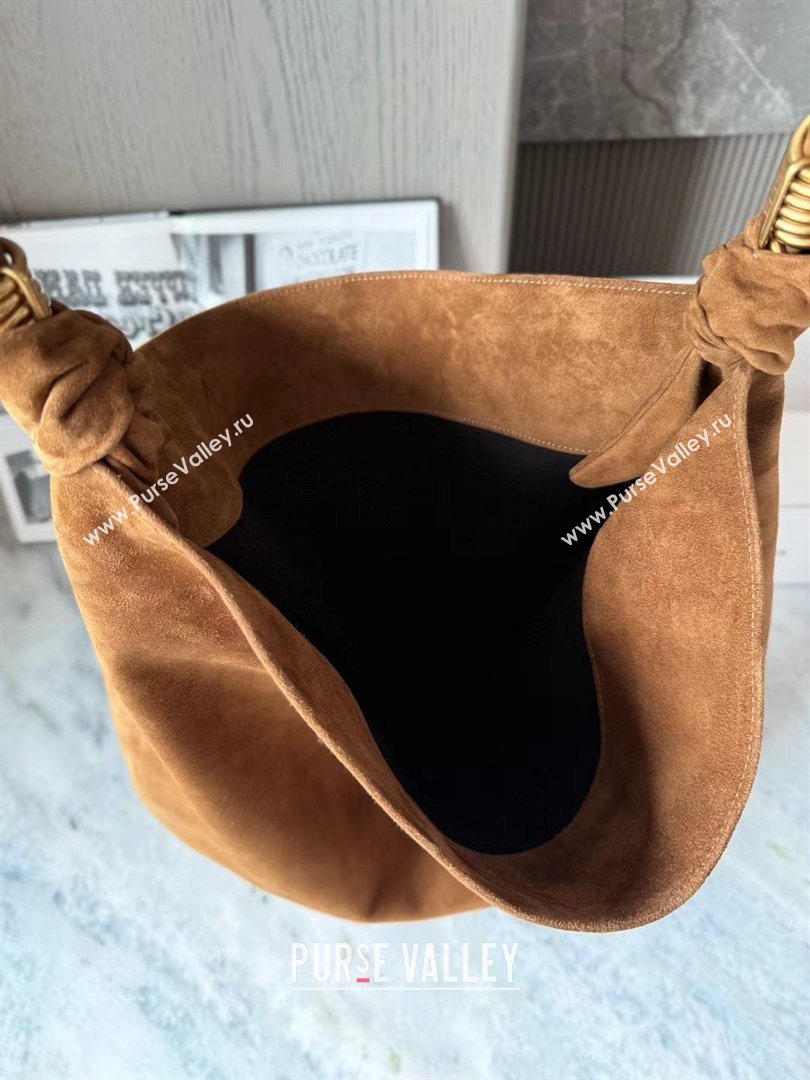 Saint Laurent Amalia Bag in Suede with Chain 834750 Brown 2026 Top Quality (HONGS-26032408)