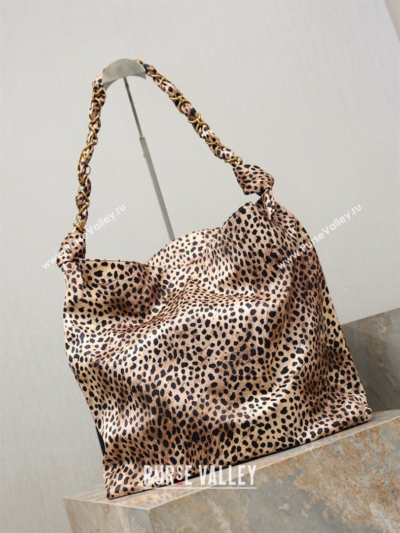 Saint Laurent Amalia Bag in Leopard Print Fabric with Chain 834750 2026 (YY-26032410)