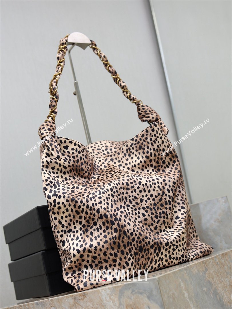 Saint Laurent Amalia Bag in Leopard Print Fabric with Chain 834750 2026 (YY-26032410)