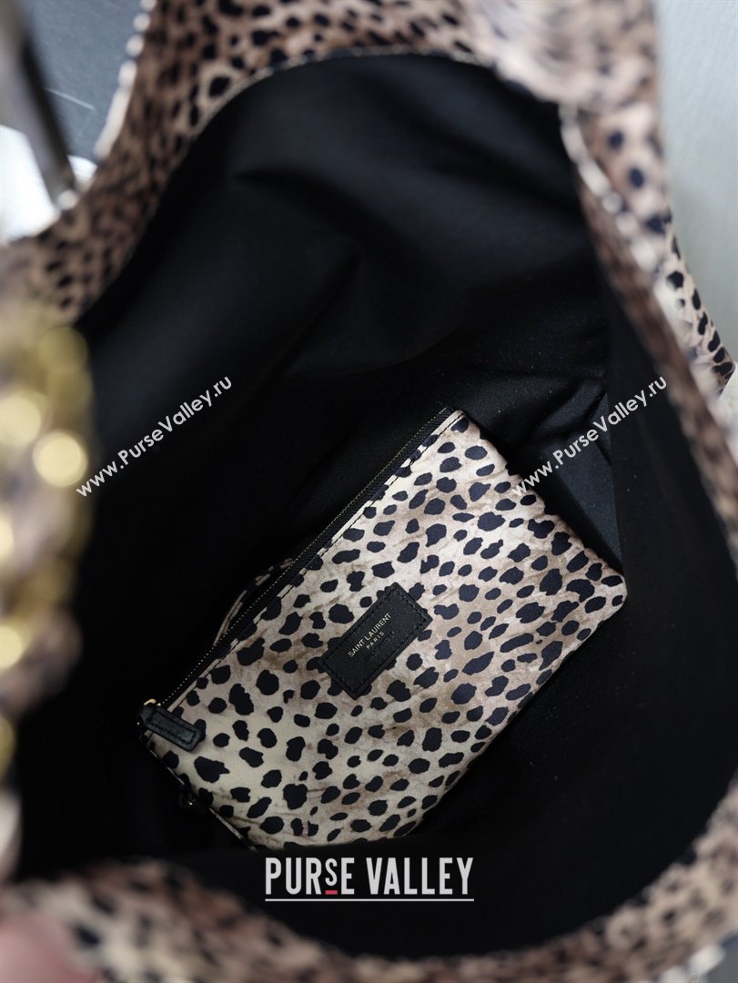 Saint Laurent Amalia Bag in Leopard Print Fabric with Chain 834750 2026 (YY-26032410)