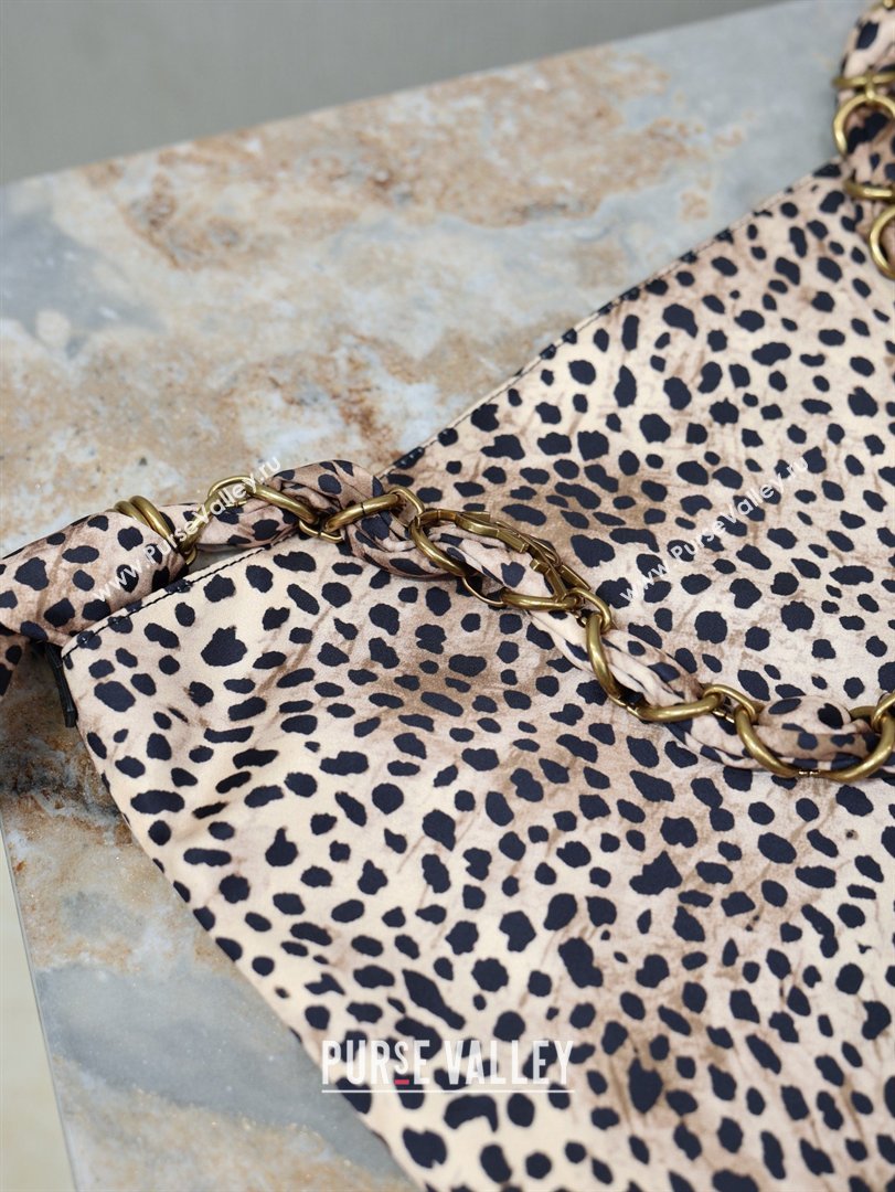Saint Laurent Amalia Bag in Leopard Print Fabric with Chain 834750 2026 (YY-26032410)