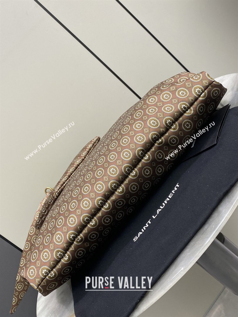 Saint Laurent Amalia Bag in Print Fabric with Chain 834750 Brown 2026 (YY-26032412)