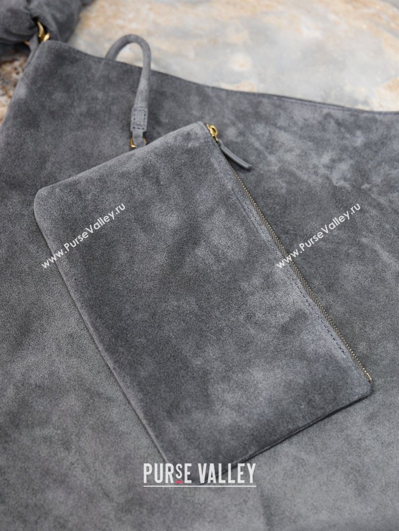 Saint Laurent Amalia Bag in Suede with Chain 834750 Grey 2026 (YY-26032409)