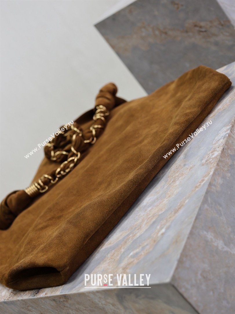 Saint Laurent Amalia Bag in Suede with Chain 834750 Brown 2026 (YY-26032411)