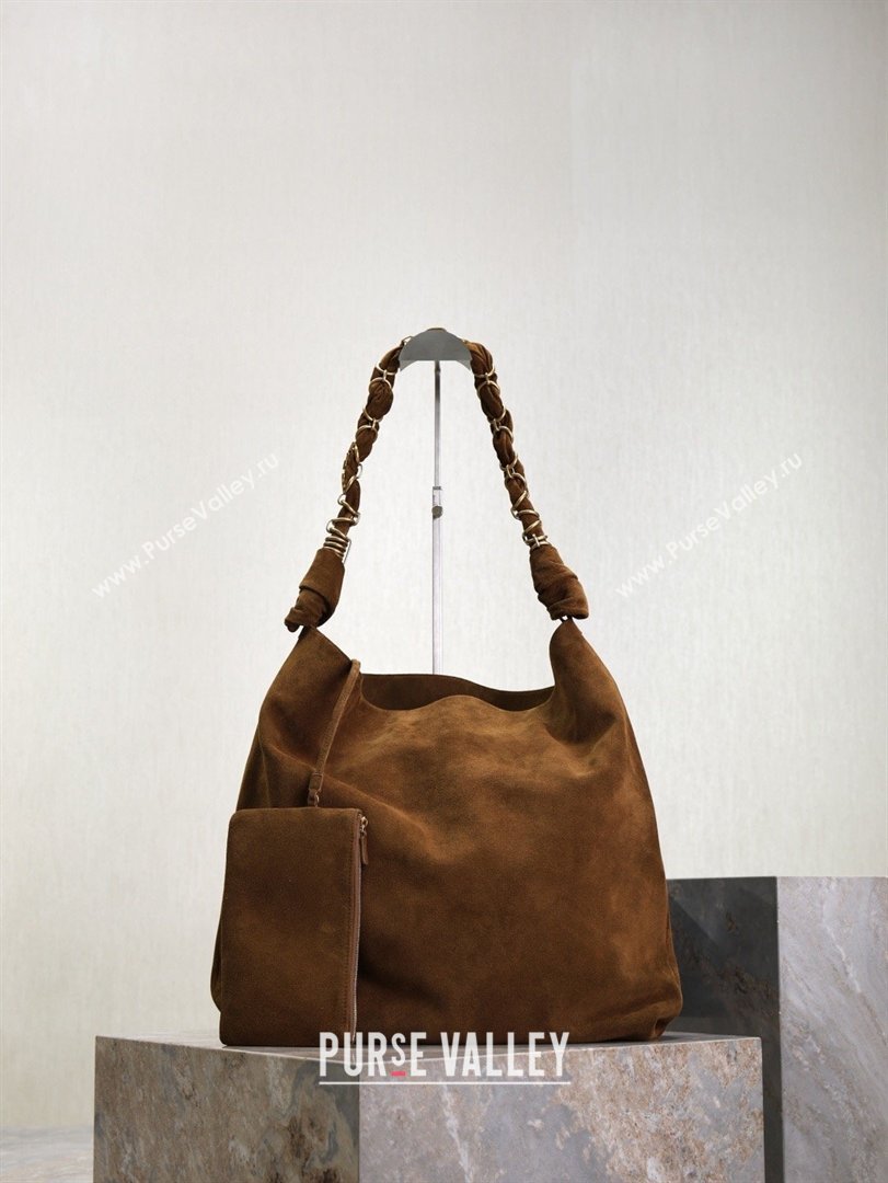 Saint Laurent Amalia Bag in Suede with Chain 834750 Brown 2026 (YY-26032411)