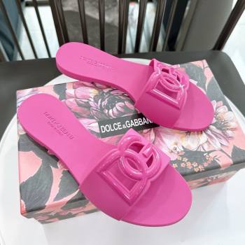 Dolce Gabbana DG TPU Flat Slide Sandals Rosy 2026 (GDX-26032501)