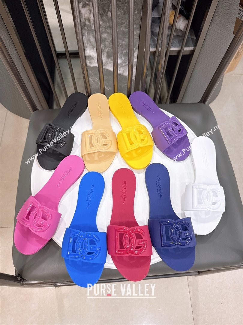 Dolce Gabbana DG TPU Flat Slide Sandals Rosy 2026 (GDX-26032501)