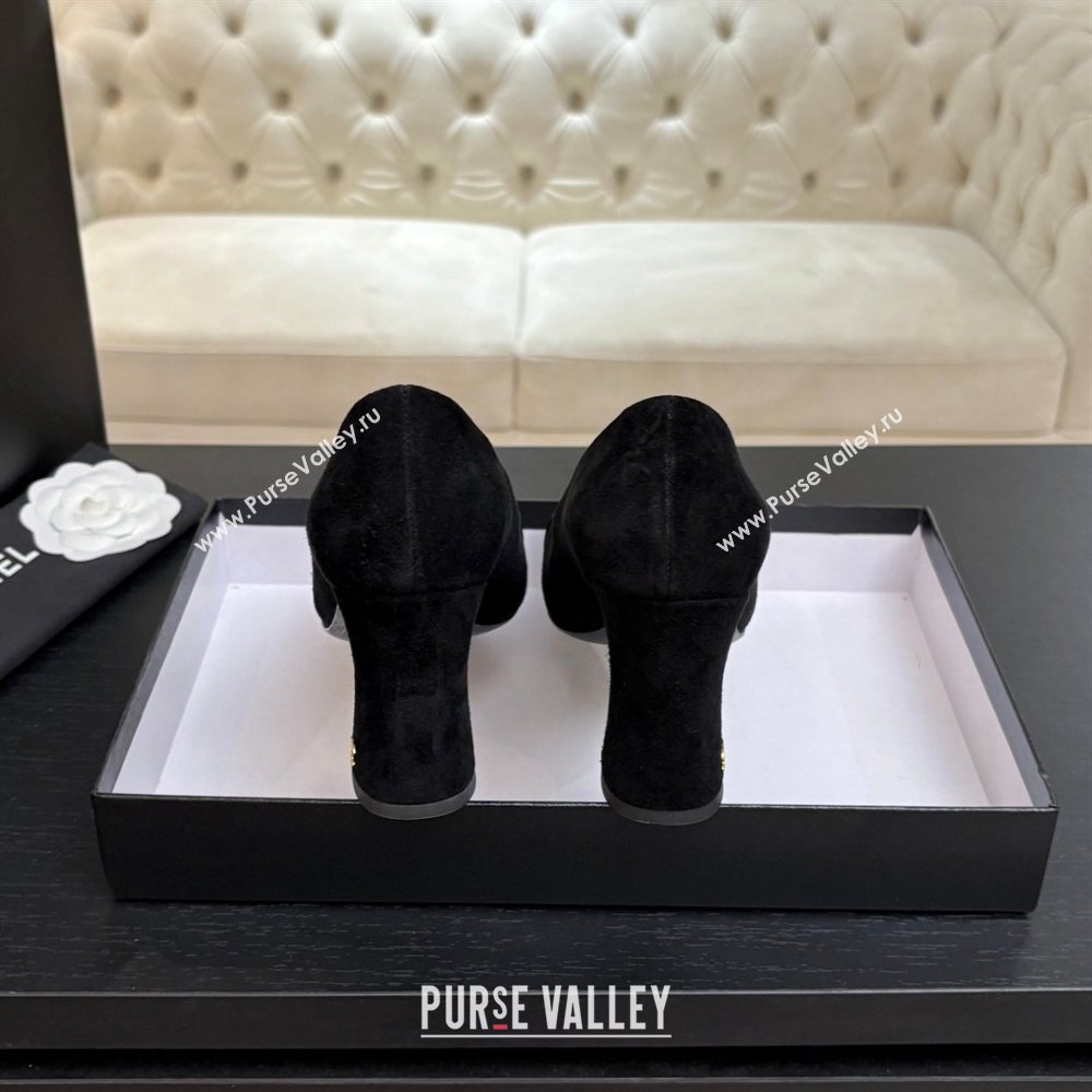 Chanel Suede Patent Calfskin Pumps G47180 Black Spring Summer 2026 (MD-26032608)