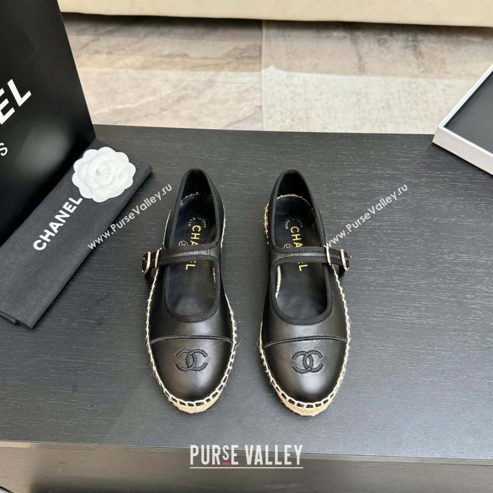 Chanel Calfskin Mary Janes in Black Lambskin G47256 Spring Summer 2026 (MD-26040213)
