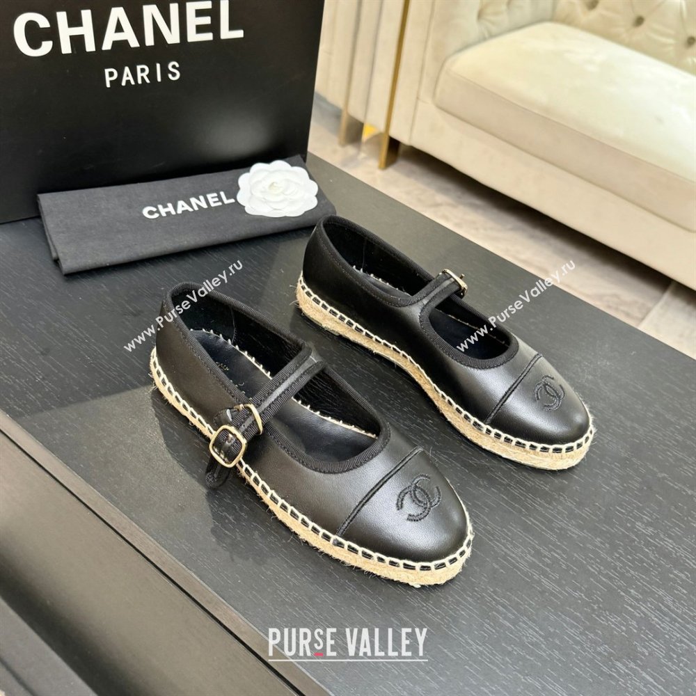 Chanel Calfskin Mary Janes in Black Lambskin G47256 Spring Summer 2026 (MD-26040213)