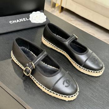 Chanel Calfskin Mary Janes in Black Lambskin G47256 Spring Summer 2026 (MD-26040213)