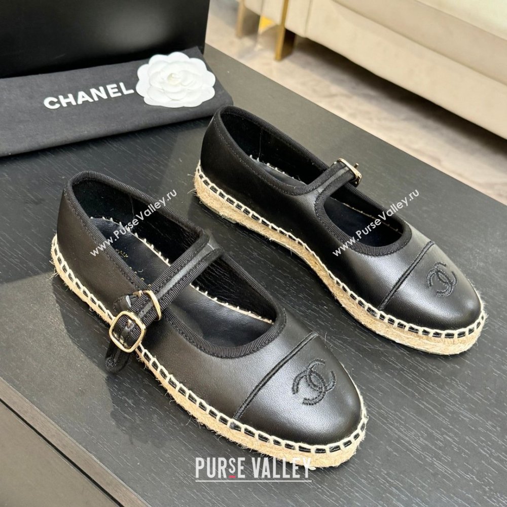 Chanel Calfskin Mary Janes in Black Lambskin G47256 Spring Summer 2026 (MD-26040213)